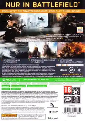 Battlefield 4 (USA) box cover back